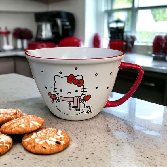 Hello Kitty Christmas Snow Kitty Mixing Bowl - Picture 1 of 7